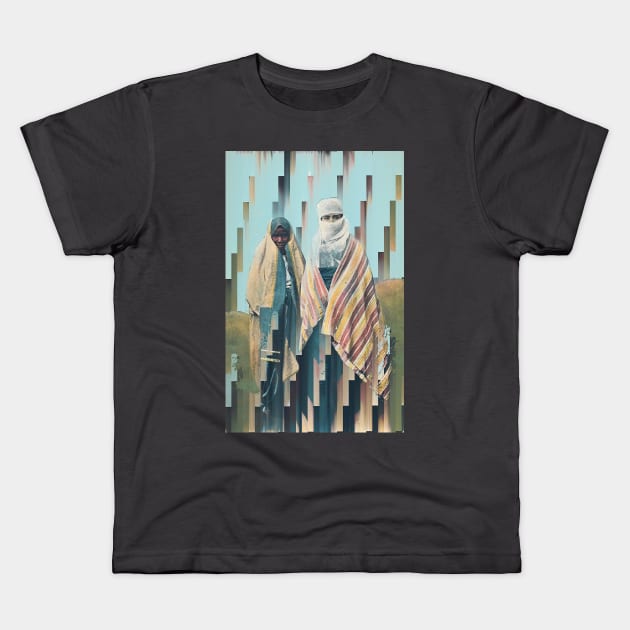 Turque #3 - Abstract Collage Landscape Graphic Design Decor Kids T-Shirt by DankFutura